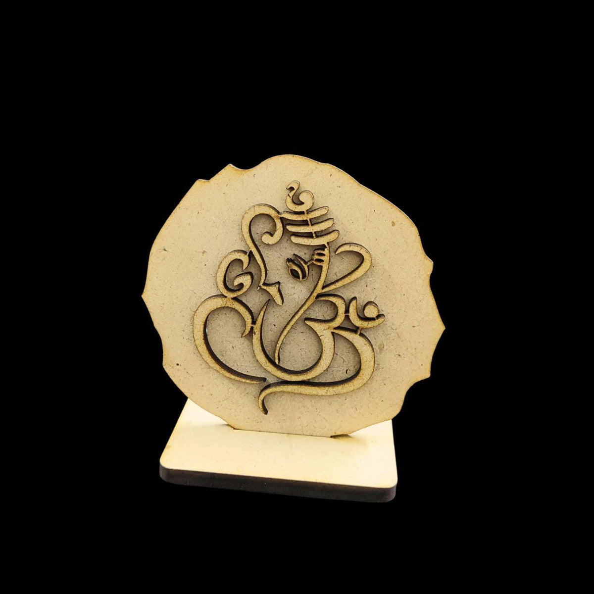 Ganpati (Desk - Car Dashboard Stand - MDF) Diy Festive
