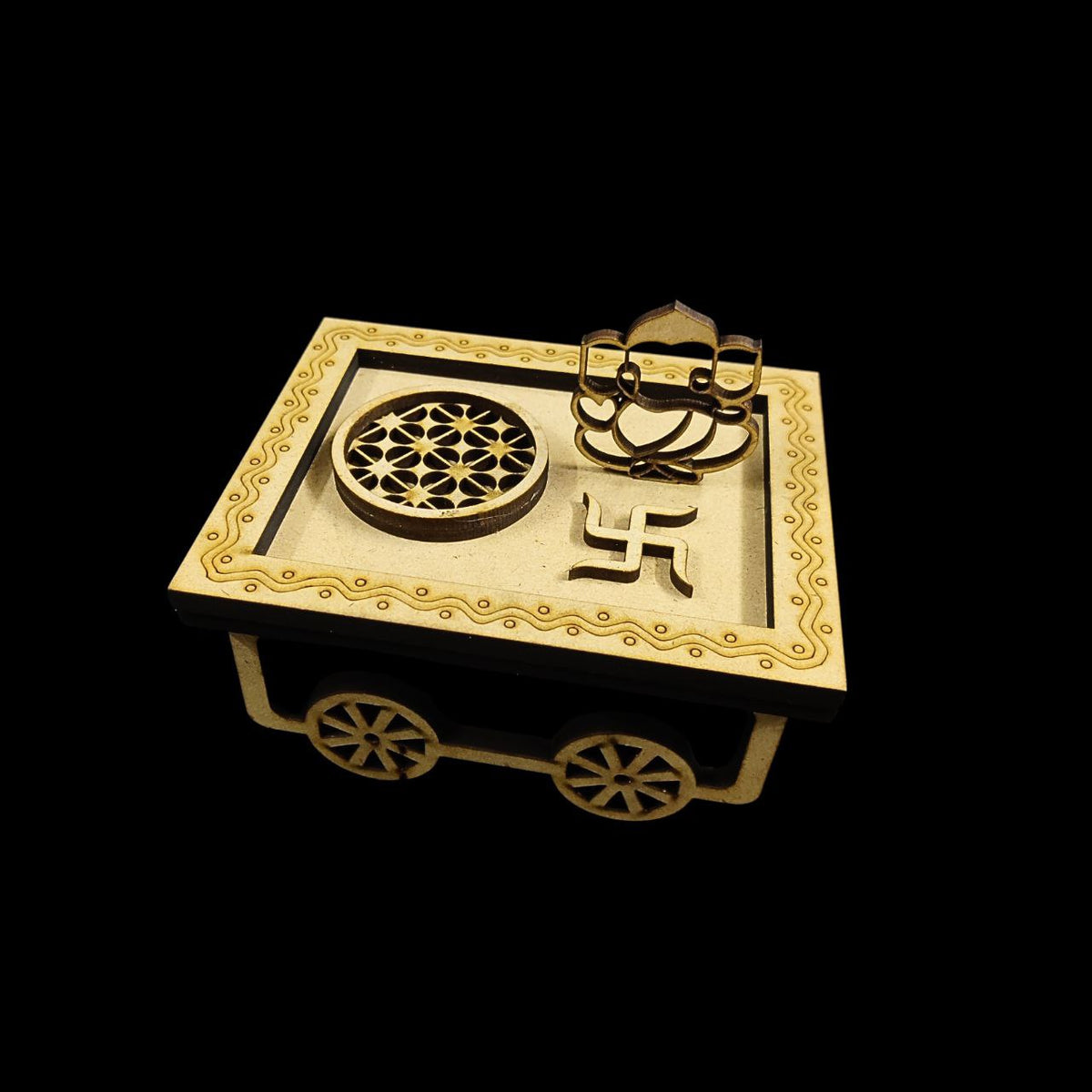 Cart Platter - Ganpati Ganesha Festive (MDF)