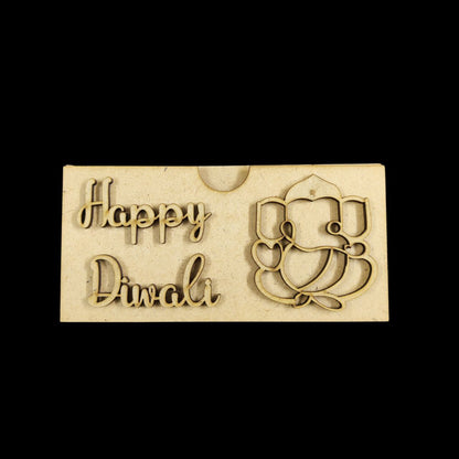 Ganpati - Happy Diwali (MDF DIY Cash Envelope)