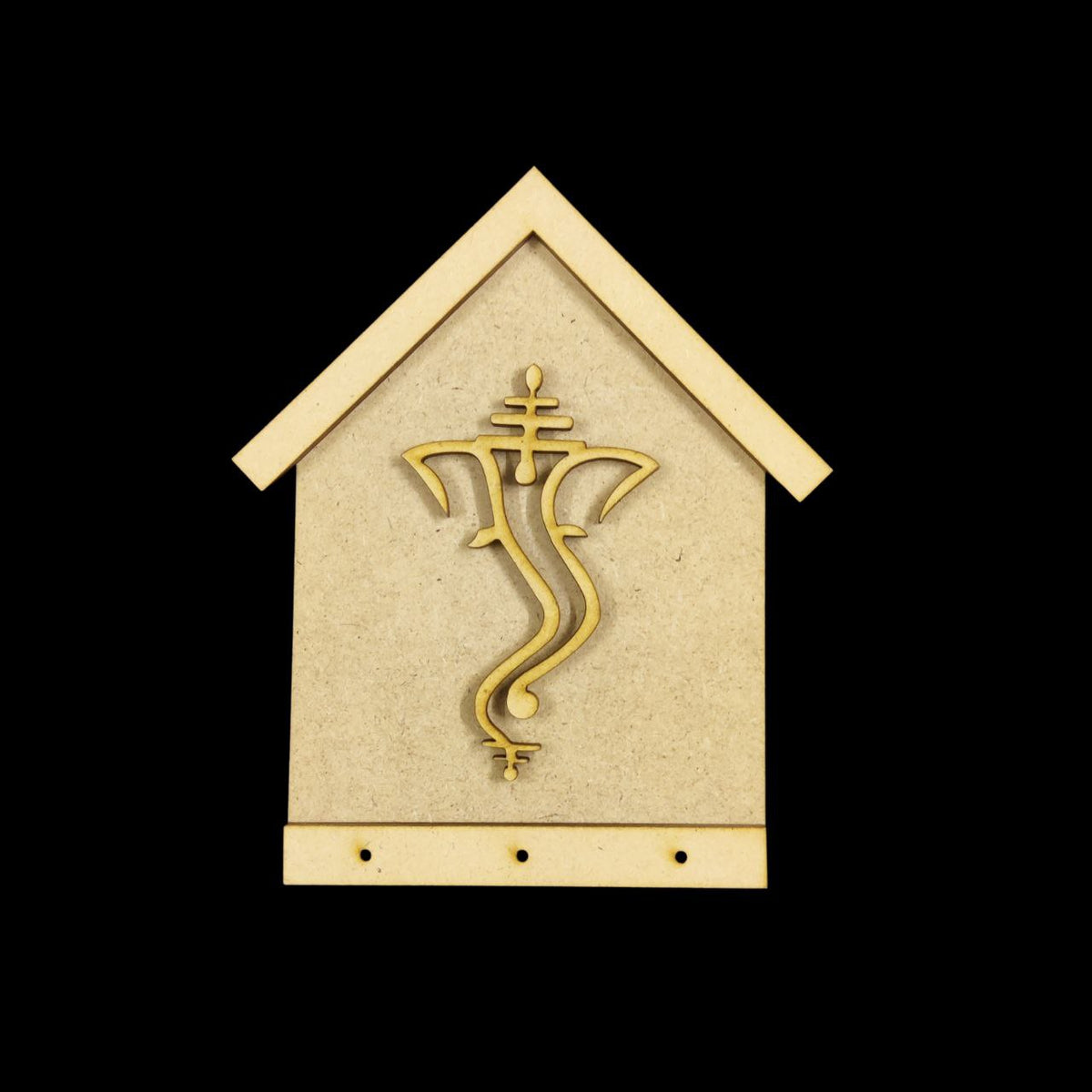 Ganpati - cutout - House (MDF Keyholder)
