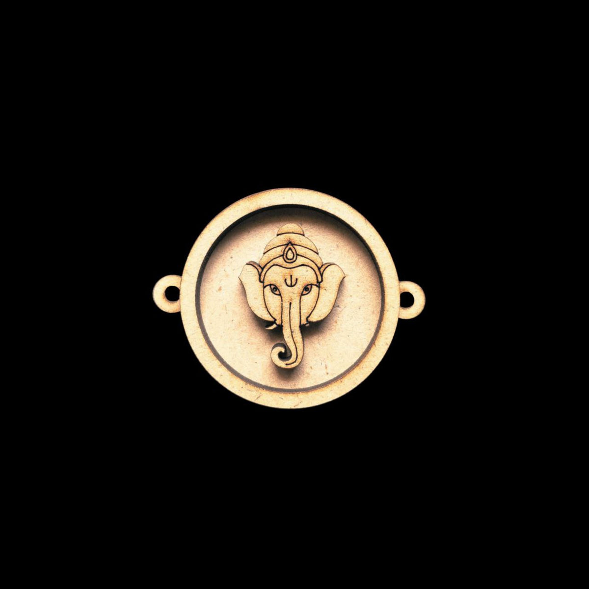 Ganpati - Round Layered Rakhi (MDF Base)