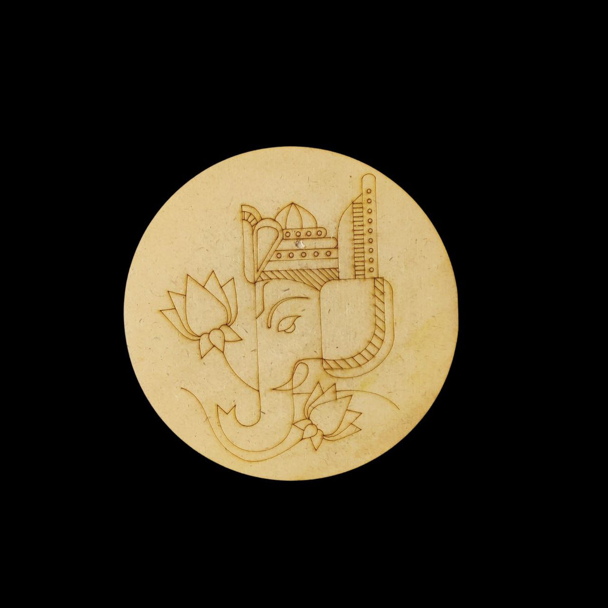 Ganpati - Sideview (MDF Premarked Base) Festive Collection