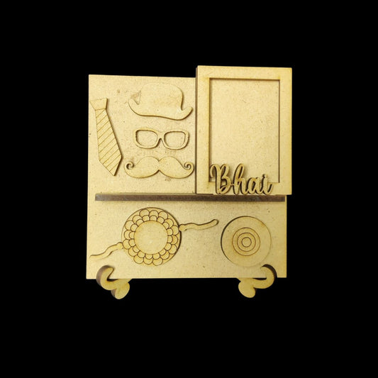 Classic Bhai - Miniature Photo Fridge Magnet Base & Desk Stand - MDF