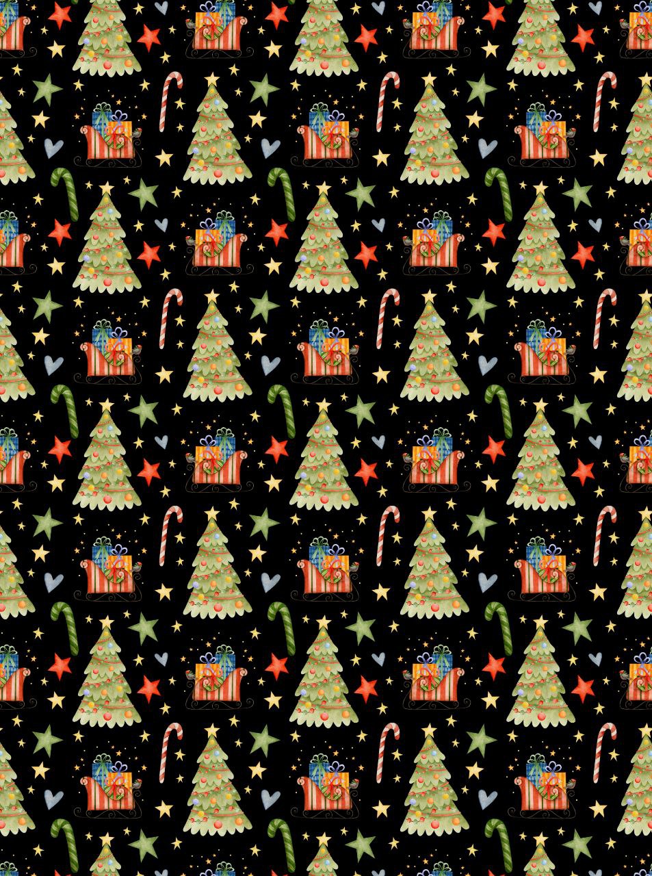 Gifts n Candy Canes n Xmas Trees  ( Christmas - Decoupage Sheet )