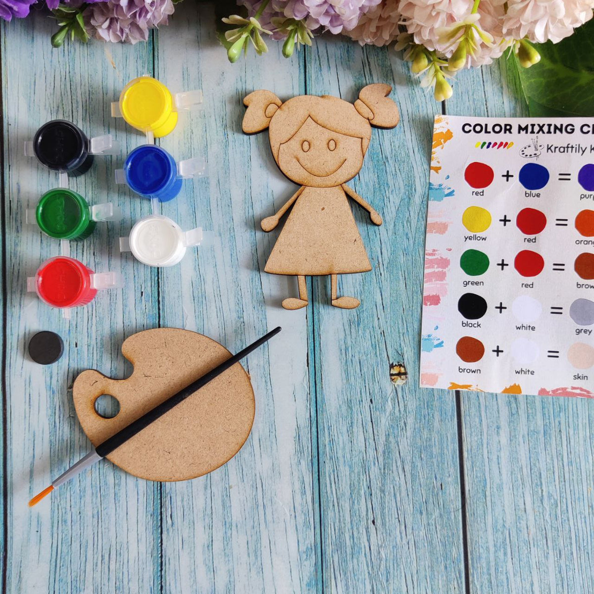 Girl (Fridge Magnet DIY Kit) MDF