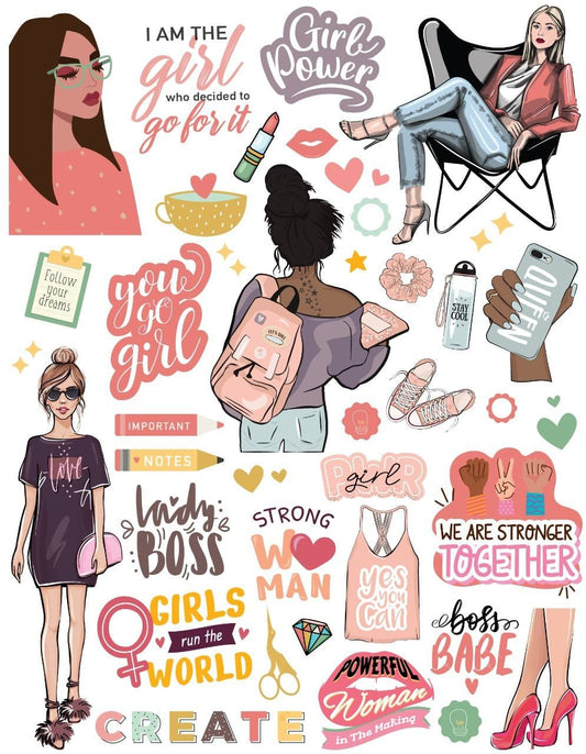 Girl Power ( Instant Transfer Sheets )