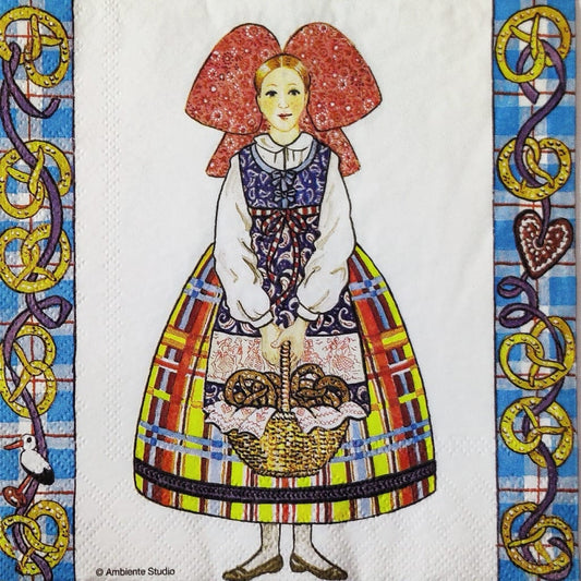 Latvian Girl ( German Napkins Tissues )