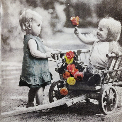 Kids n Flowers ( German Napkins Tissues )