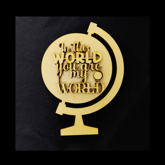 In this world u r my world ( Fridge Magnet Base )