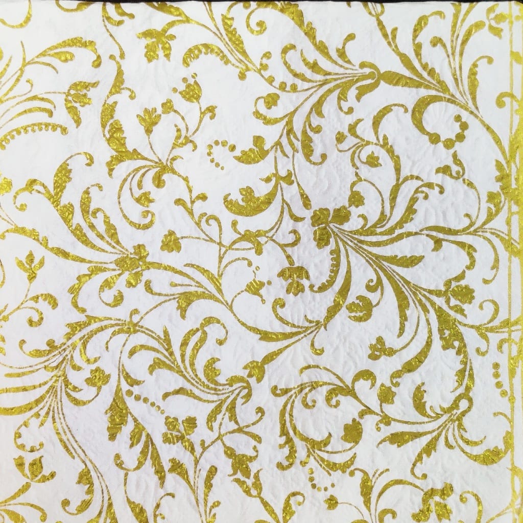 Gold Flourish ( German Napkins Tissues )