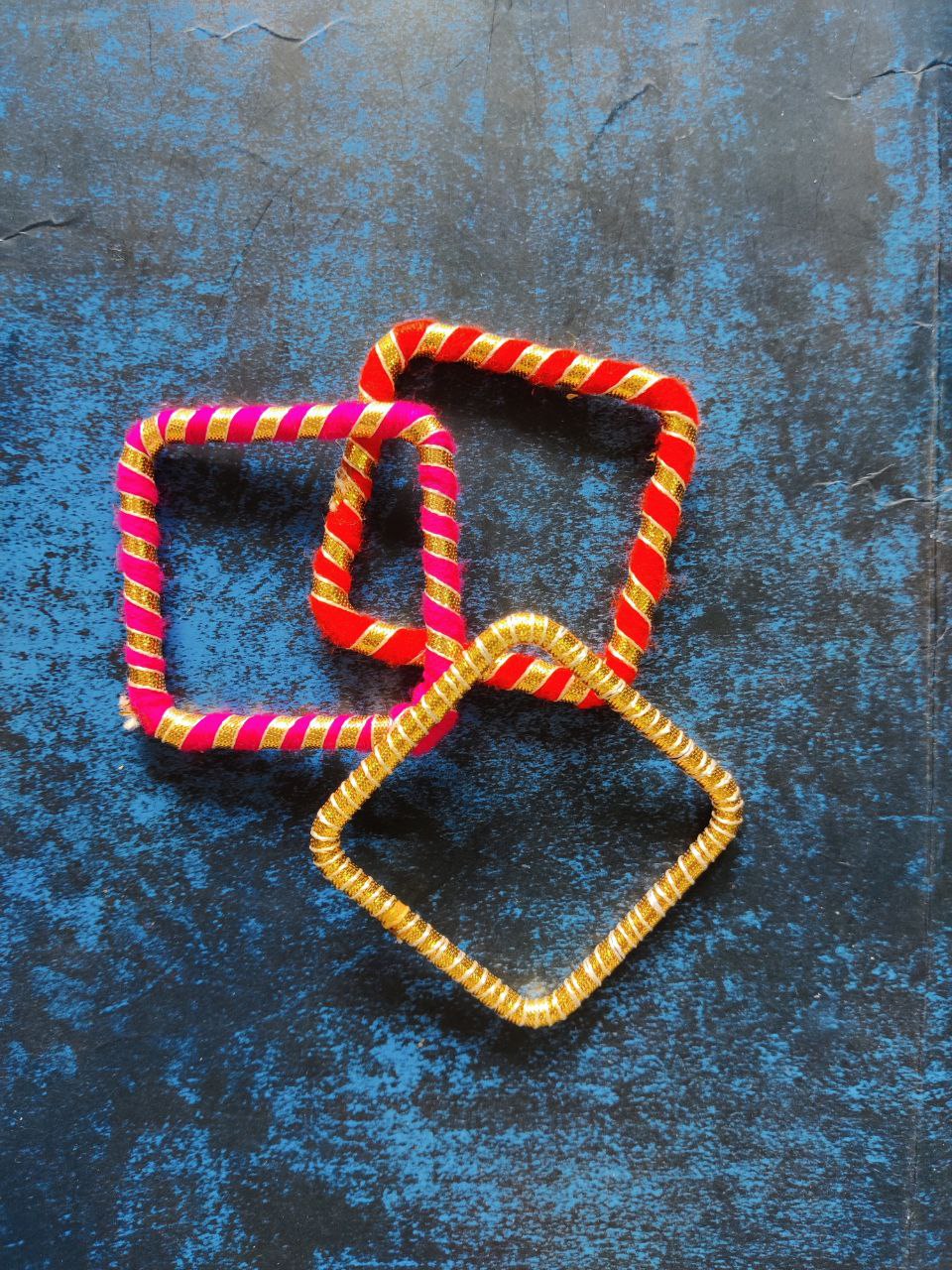 Gota Bangles - Square (Festive collection)