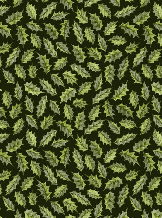 Green Leaves - Seamless pattern ( Christmas - Decoupage Sheet )