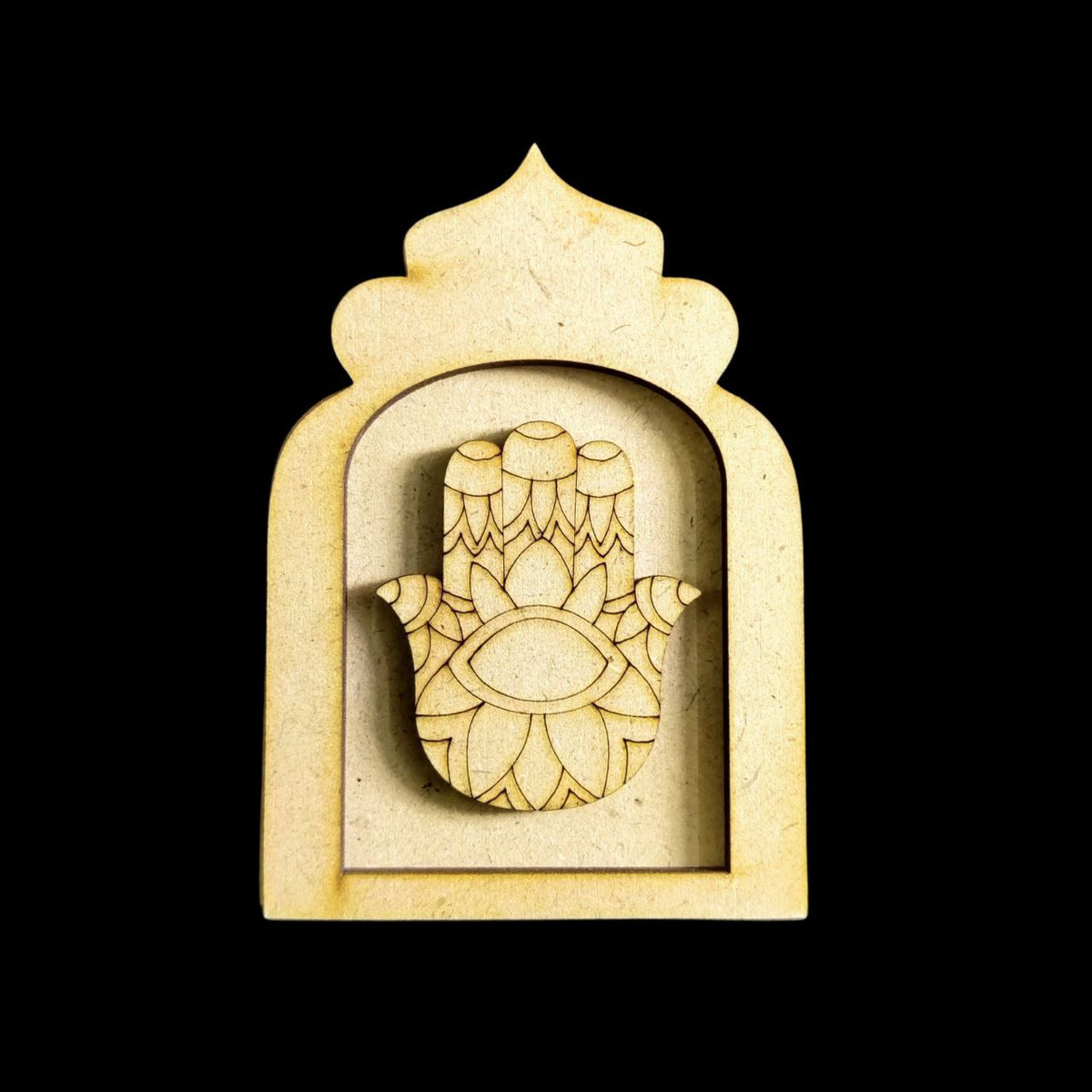 Hamsa hand - Evil Eye (MDF Jharokha with Embellishments)