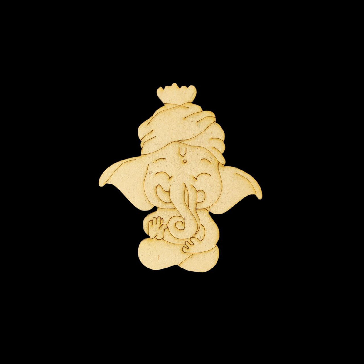 Happy Ganpati Ganesha (MDF Premarked Base)Festive Collection