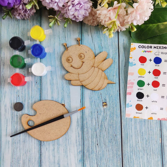Happy HoneyBee (Fridge Magnet DIY kit) MDF