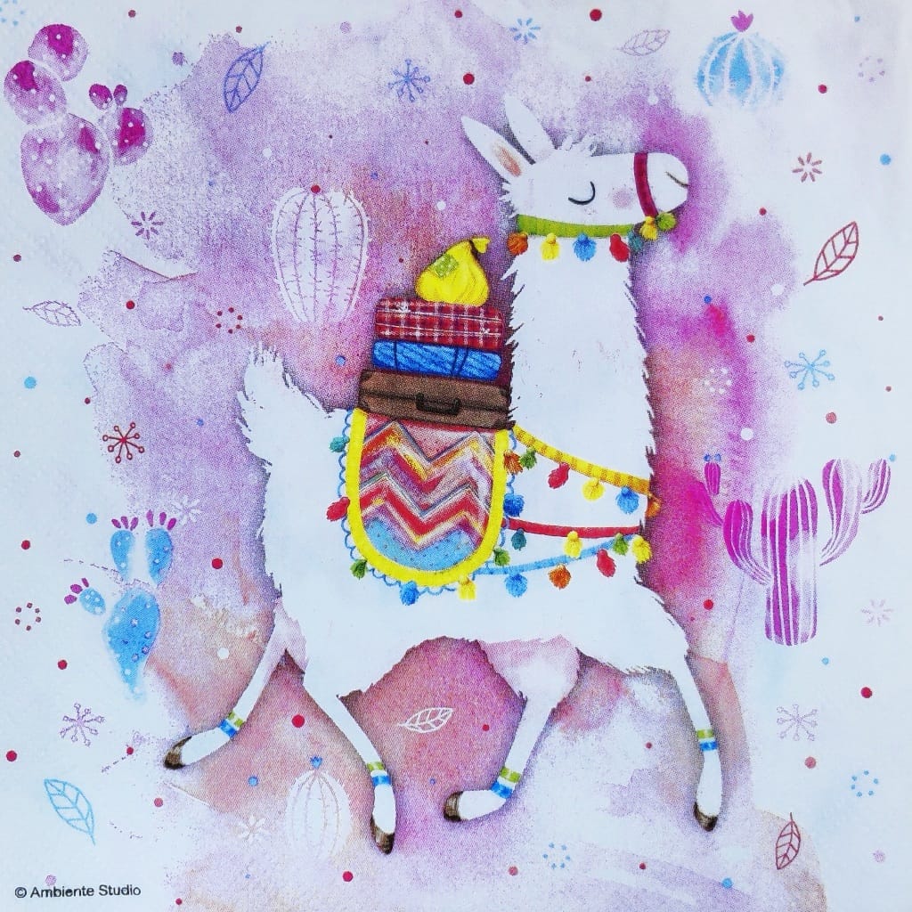 Happy Llama ( German Napkins Tissues )