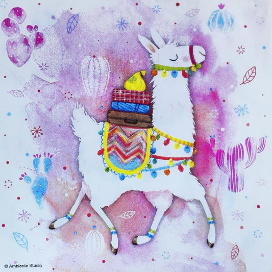 Happy Llama ( German Napkins Tissues )