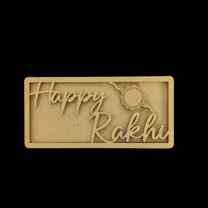 Happy Rakhi - Cash Envelope (MDF - Raksha Bandhan)