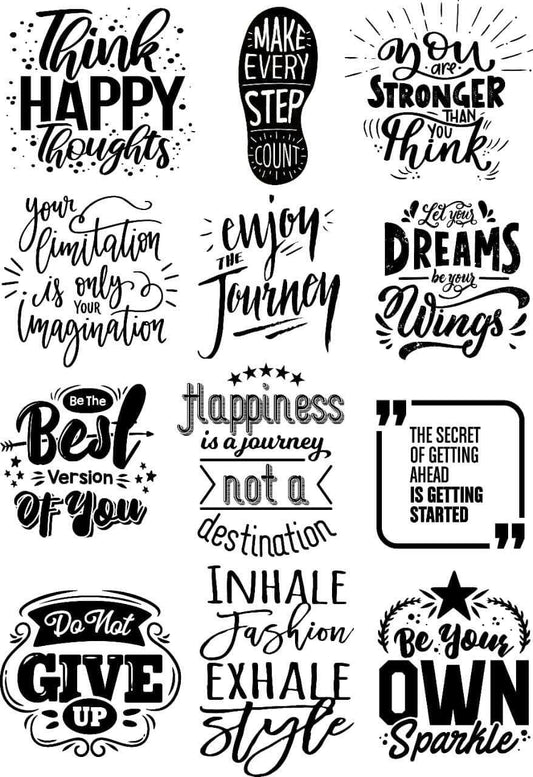 Happy Thoughts ( Instant Transfer Sheets )