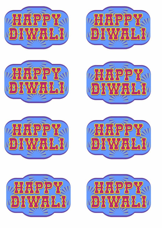 Happy Diwali 2 - Press n Peel UV DTF Stickers