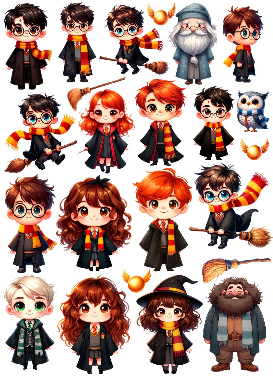 Harry Potter - Cute Mix (Instant Transfer Sheet)