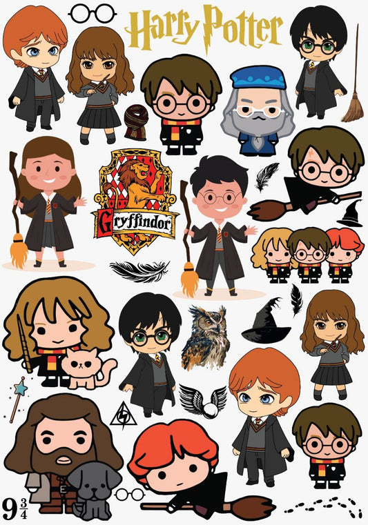 Harry Potter - Hogwarts (Kids - Instant Transfer Sheets )
