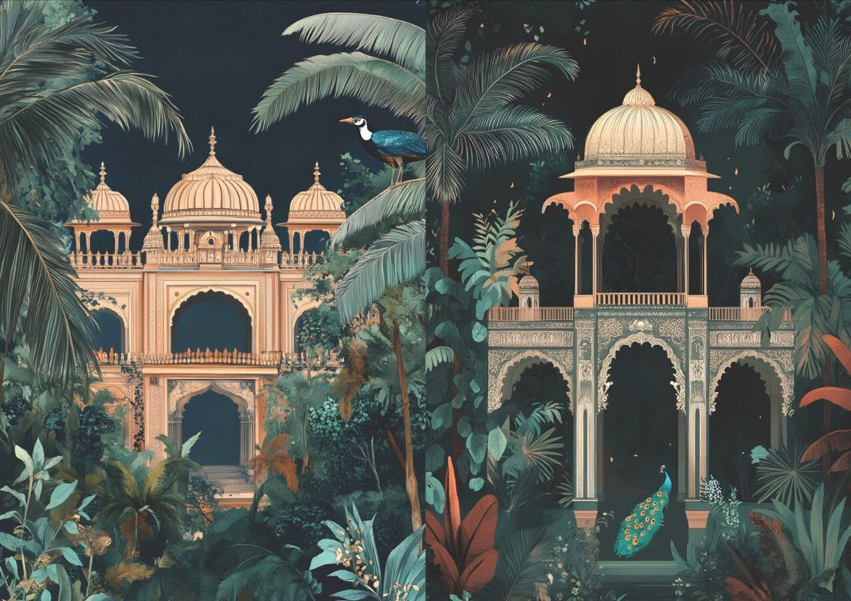 Haveli Palace View (2 in 1 - Decoupage Paper)