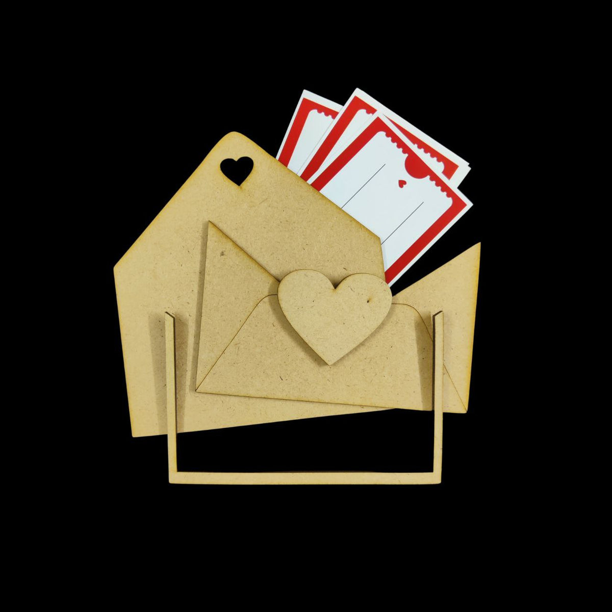 Heart Envelope - Love Coupon holder (MDF - Valentine's Collection )