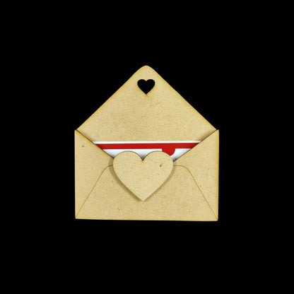 Heart Envelope - Love Coupon holder (MDF - Valentine's Collection )