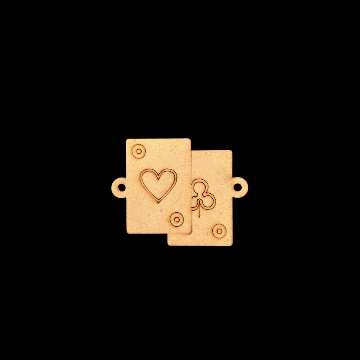 Hearts & Clubs Playing Card - Premarked Game Rakhi (MDF Base)