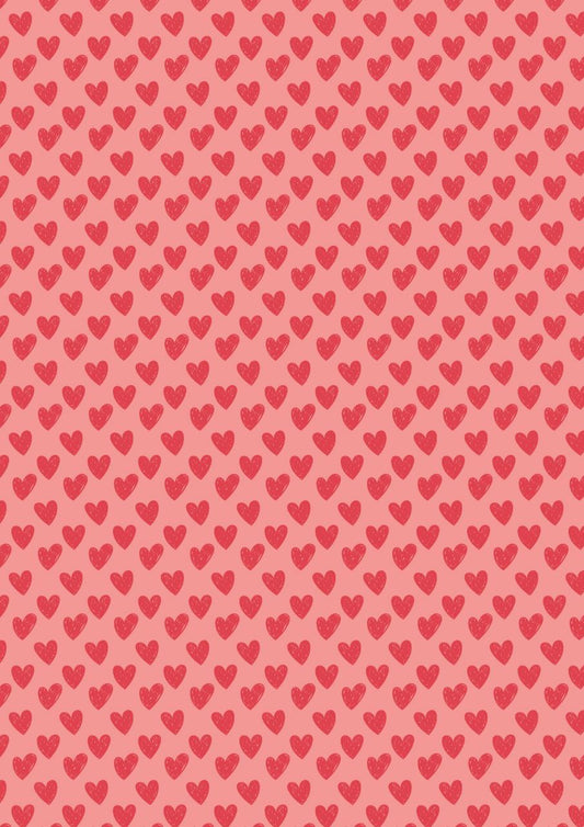 Hearts Seamless Pink ( Decoupage Sheets - Valentine's )