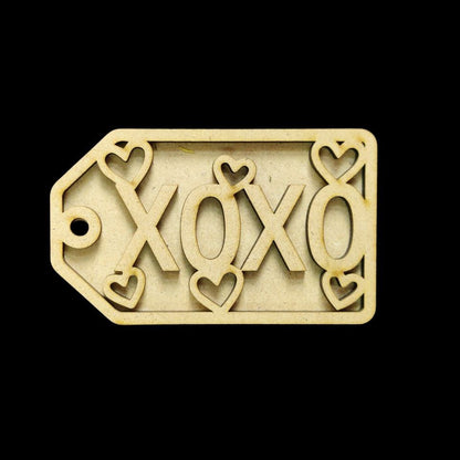 Minimalist Love - Personalised Couple Name Plate Rectangular (MDF Valentine's)