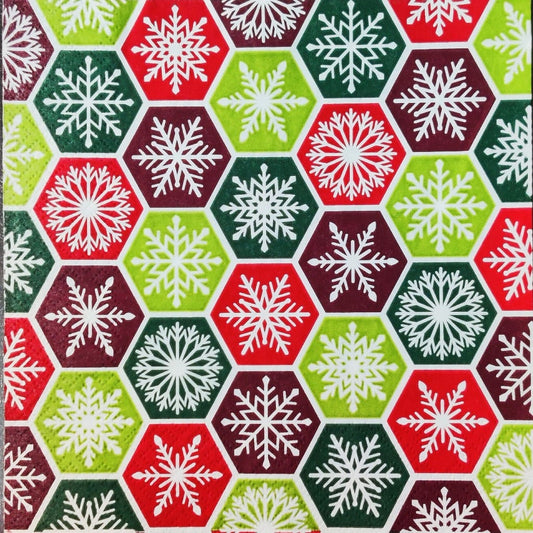 Snowflake Tiles - Christmas ( German Napkins Tissues )