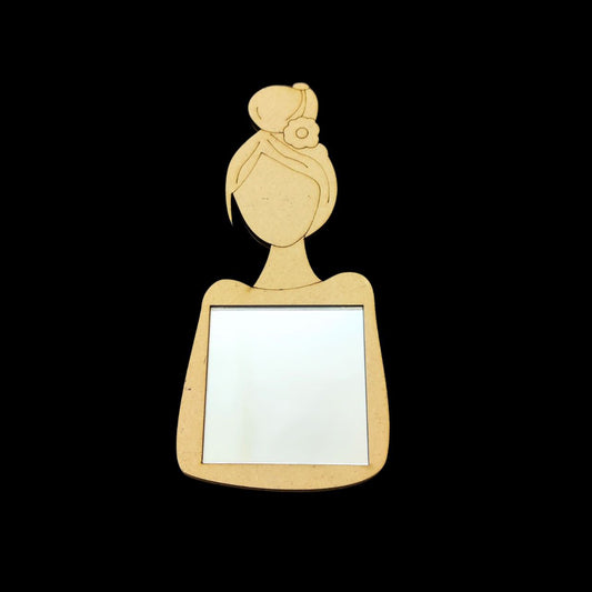 Hey Girl! (Mini Pocket Mirror with Acrylic) (MDF Premarked Mirror Base)