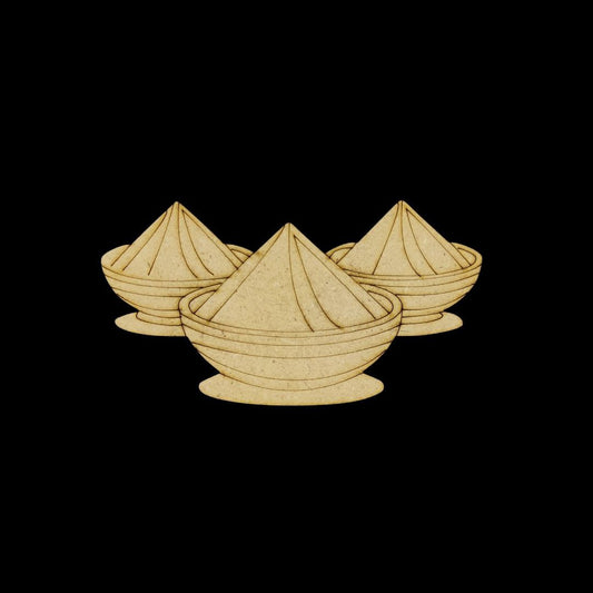 Holi Colours Rang - (MDF Premarked Base)
