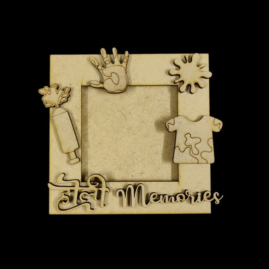 Holi Memories - Holi Elements Photo Frame (MDF)