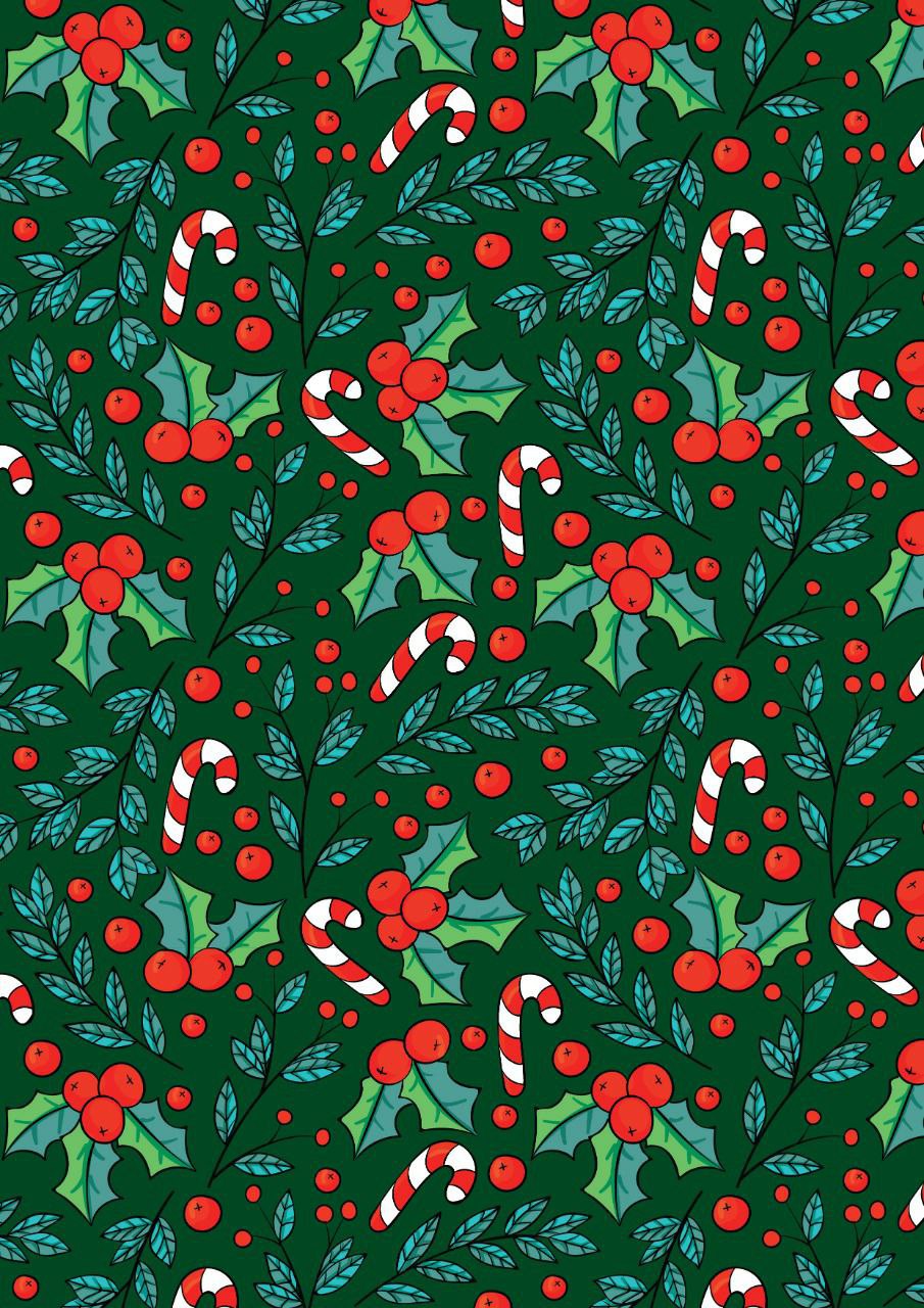 X-mas Tree - Seamless pattern ( Christmas - Decoupage Paper )