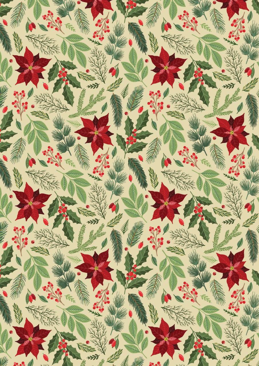 X-mas Tree - Seamless pattern ( Christmas - Decoupage Paper )