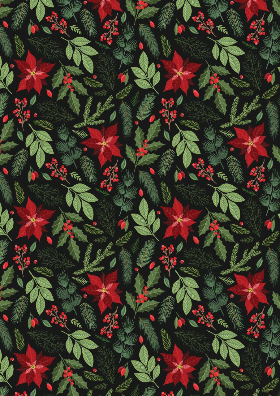 X-mas Tree - Seamless pattern ( Christmas - Decoupage Paper )