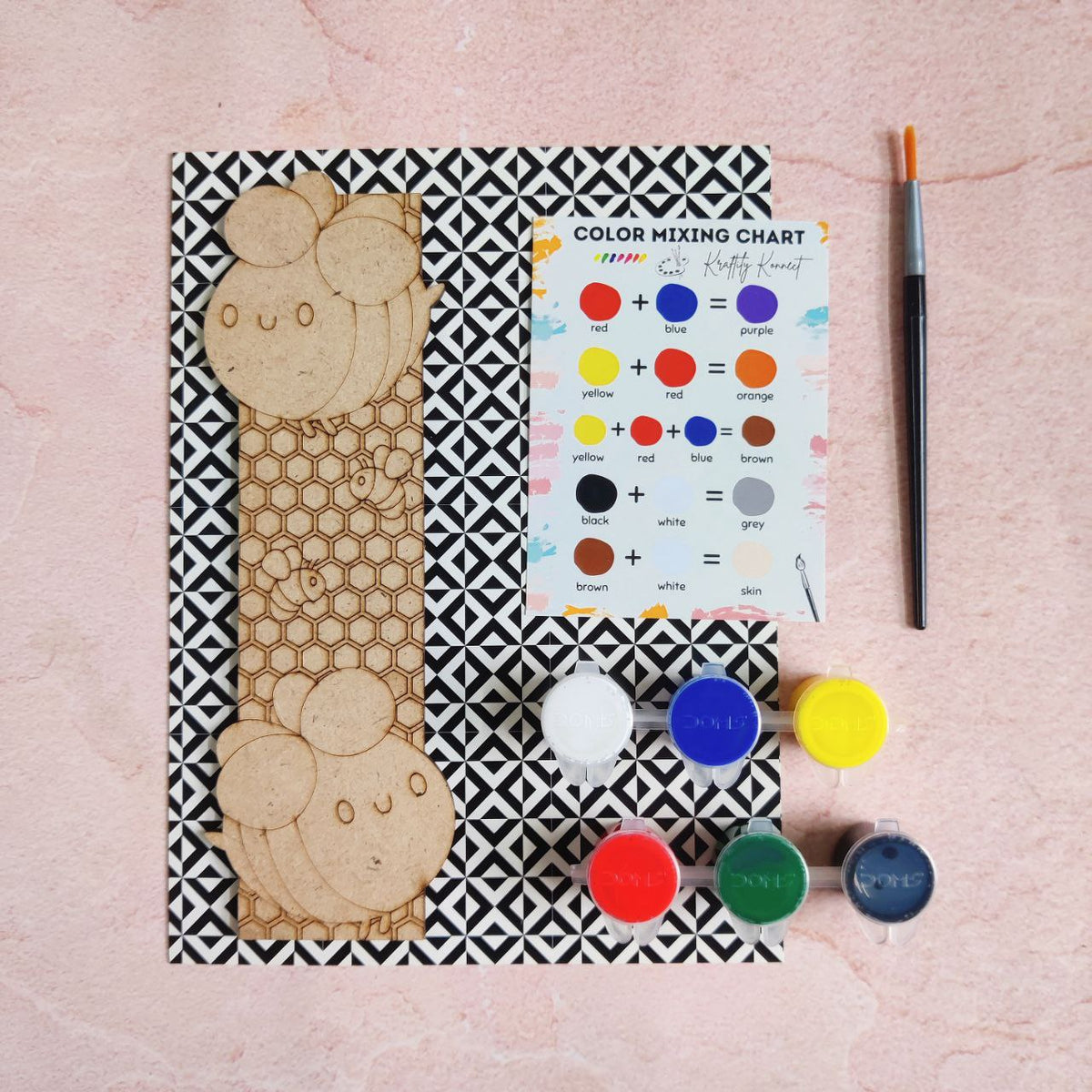 Honey bees (DIY Bookmark Kit - MDF)