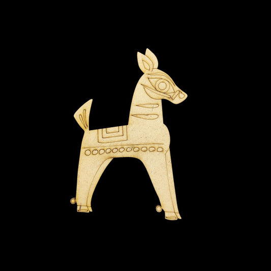 Horse-KaliGhat - FolkArt (Premarked Embellishments MDF)