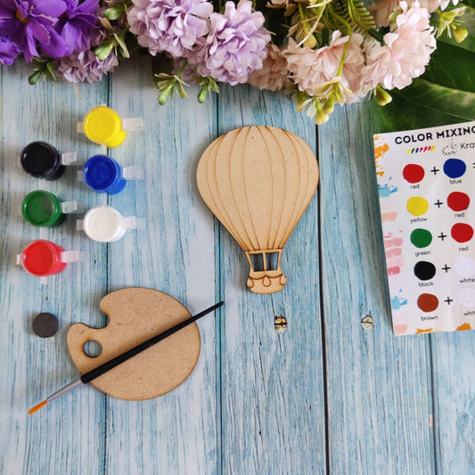 Hot-Air Balloon (Fridge Magnet DIY kit) MDF