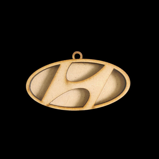 Hyundai - Car Logo ( MDF Keychain Base )