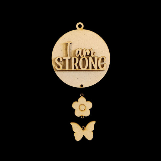 I am Strong (Bag Danglers MDF)