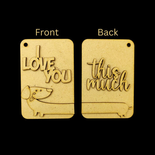 Heart Jigsaw ( Love Wordings - Keychain Base - Valentine's Collections )