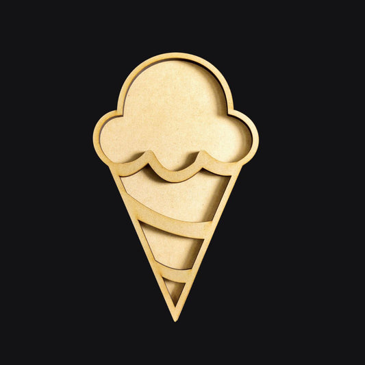 Ice Cream Cutout (MDF Mosaic Base)