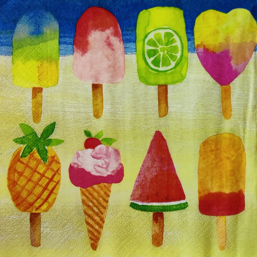 Ice-Cream fruits ( German Napkins Tissues )