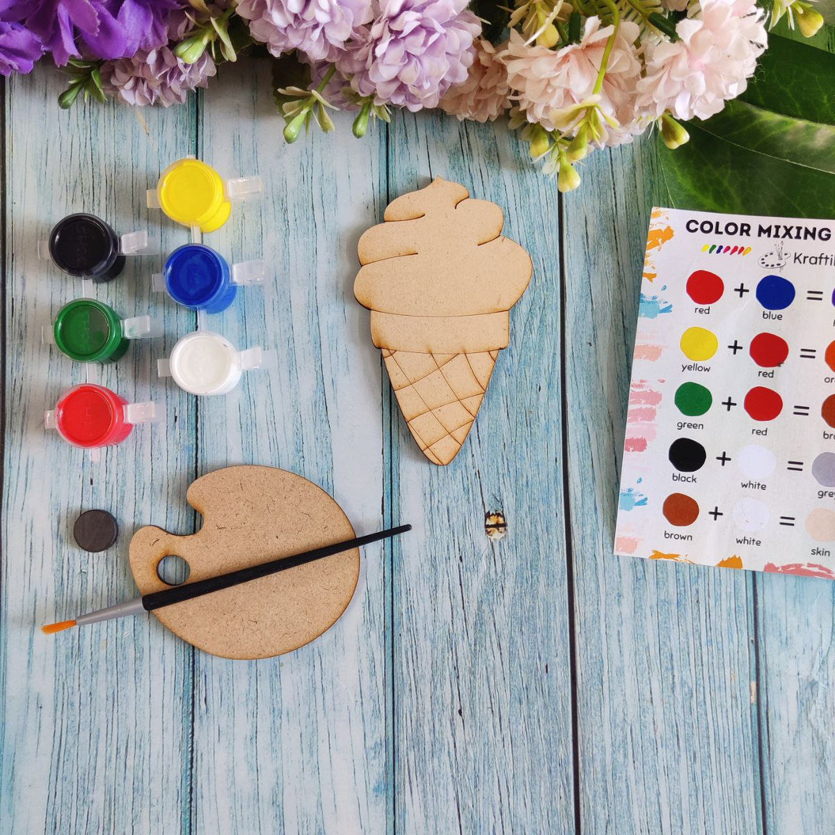 IceCream Cone (Fridge Magnet DIY kit) MDF