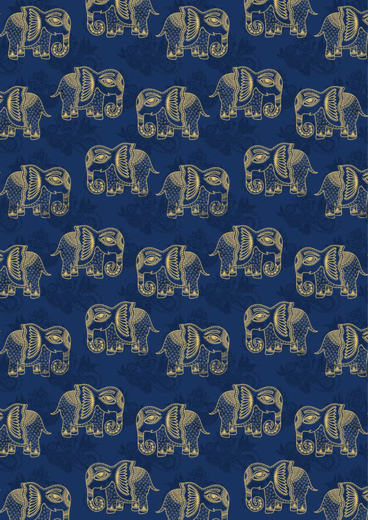 Indigo Elephant desi (Instant Transfer Sheet)