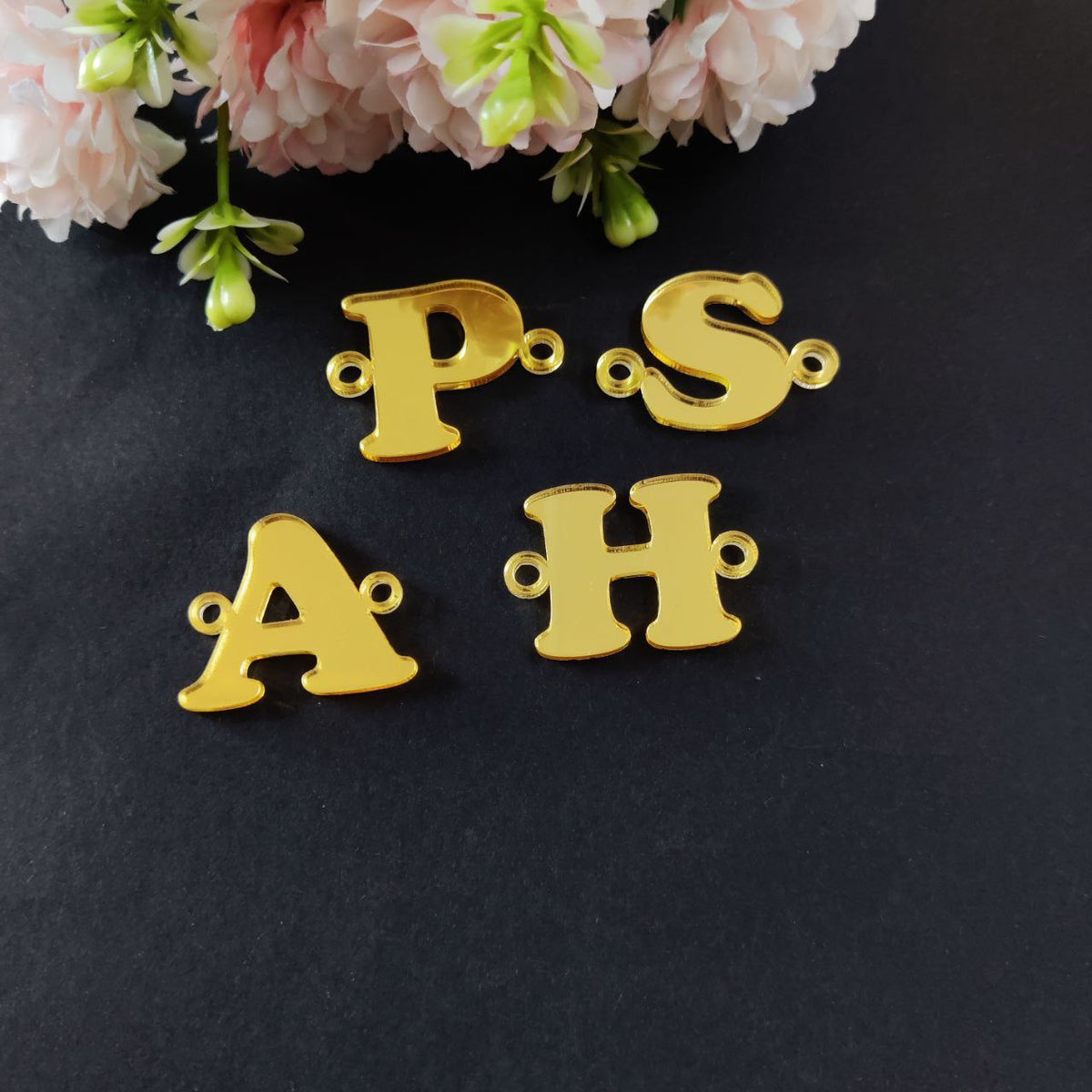 Initial Rakhi ( Personalised - Acrylic Gold )